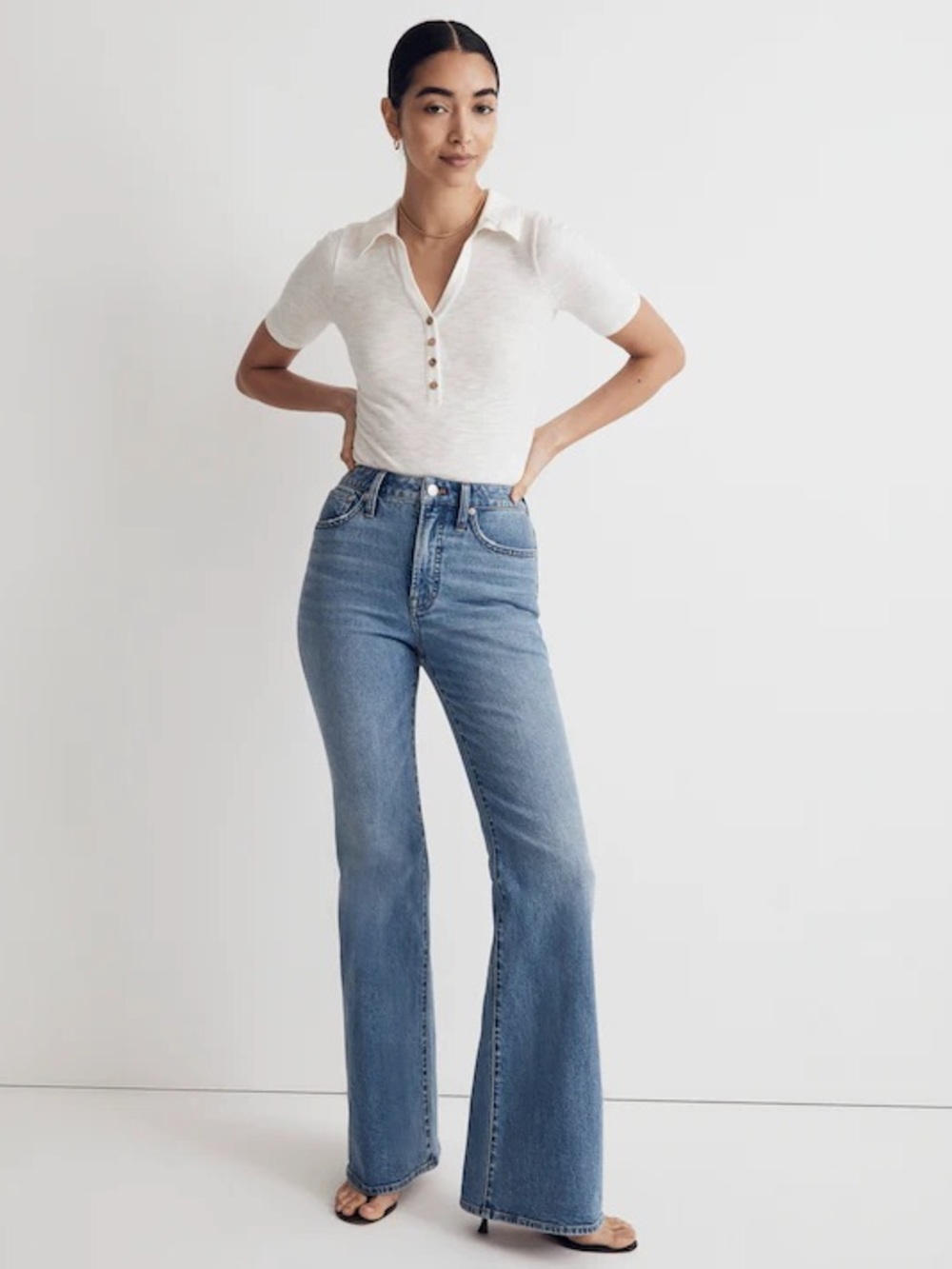Madewell Light Blue High-Rise Flare Jeans